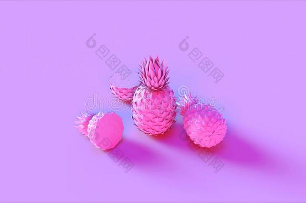 粉红色的菠萝