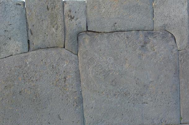 古代的石头质地背景墙采用秘鲁