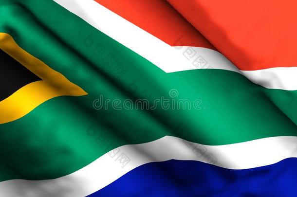 南方非洲旗背景