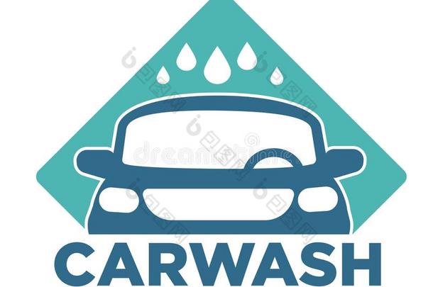 洗车房汽车清洁服务隔离的偶像车辆和水dailyroutineorders每日例行命令