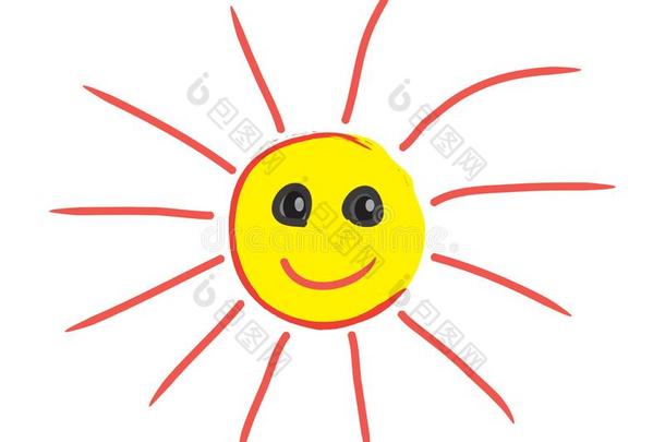 微笑的太阳.幸福的太阳.太阳