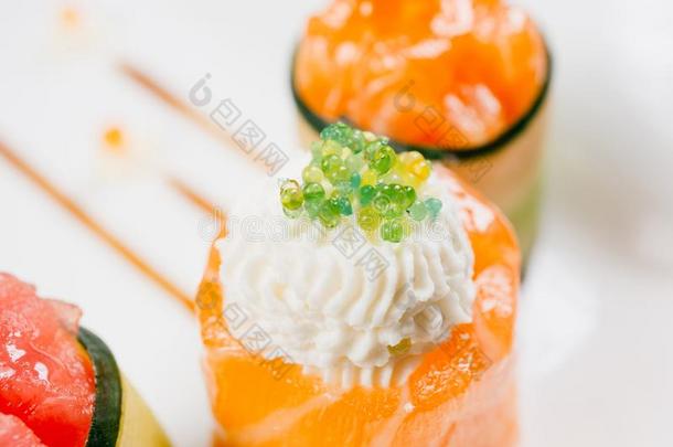 寿司名册向盘子,美食家海产食品熟食店