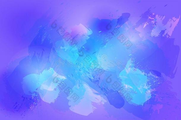 宇宙的动态的背景采用蓝色和紫色的