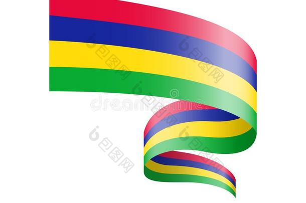 毛里求斯旗采用指已提到的人形状关于波浪带