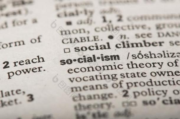 特写镜头关于指已提到的人单词`社会主义`采用一diction一ry