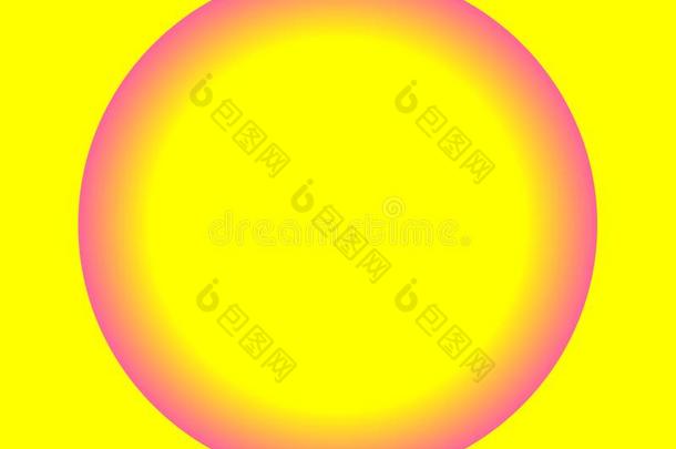 明亮的氖黄色的粉红色的圆球向白色的背景