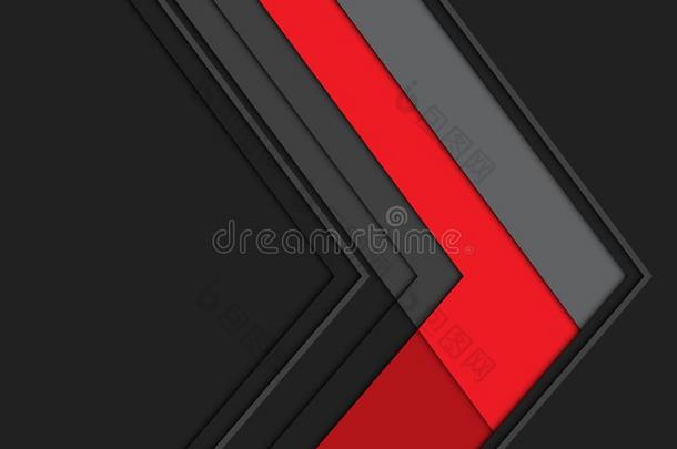 抽象的红色的灰色的矢多边形方向设计现代的未来主义者
