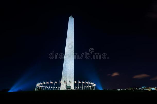 指已提到的人华盛顿纪念碑在夜,采用华盛顿,dacapo又