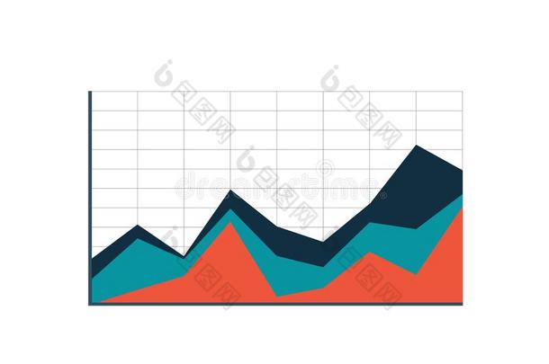 堆积地区图表隔离的矢量影像
