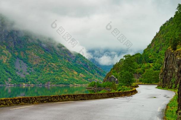 老的路一起峡湾Eid峡湾en,挪威