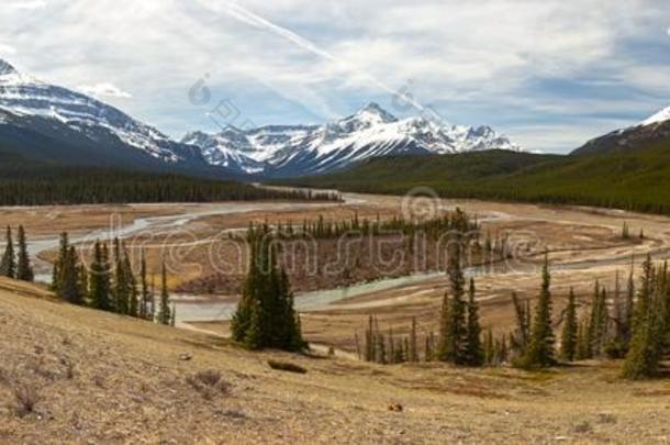 豪斯Howes的变体河平地宽的全景的风景大草原草原禁止