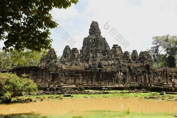 一一gkor泰国或高棉的佛教寺或僧院庙