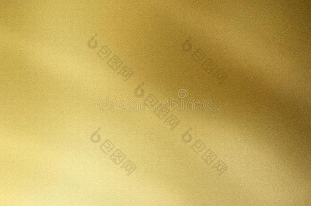 非常柔软的金色的波浪金属的墙,抽象的质地背景