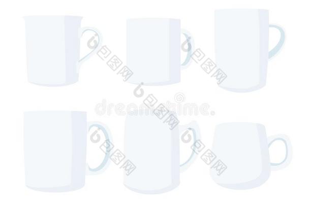 咖啡豆杯子白色的向白色的背景