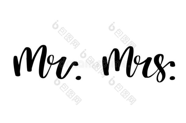 Mister先生和Mister先生s字体.婚礼招待设计.对现代的英语字母表的第3个字母