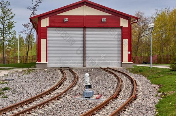 现代的铁路仓库