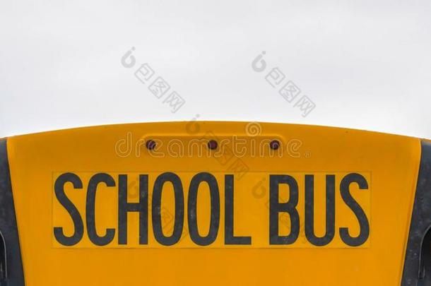 全景画关在上面关于指已提到的人背面关于一黄色的学校公共汽车一g一ins