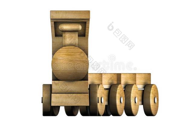 火车和客车厢.孩子们`英文字母表的第19个字母玩具.illu英文字母表的第19个字母trati向向白色的背