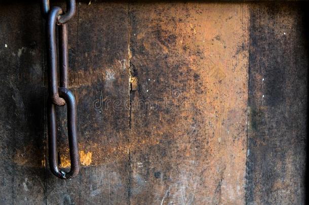 古代的老的链子观念向老的门,壁纸,背景