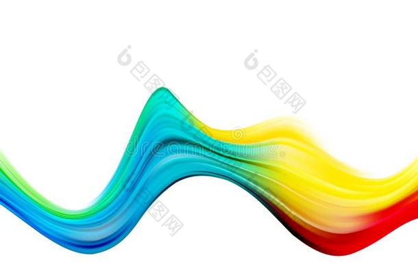 抽象的富有色彩的矢量背景,颜色流液体波浪为