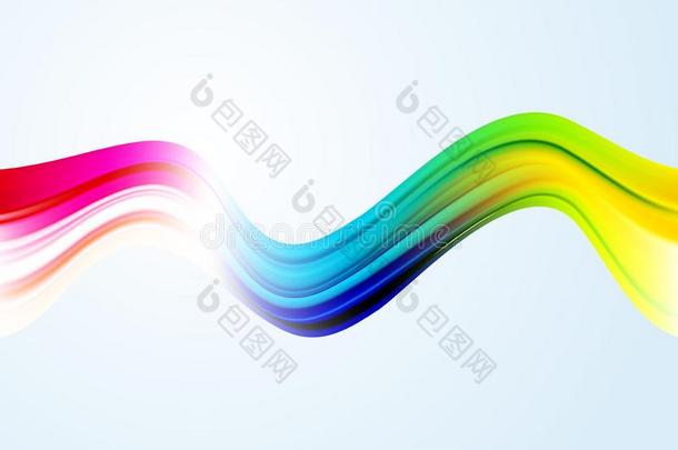 现代的富有色彩的流海报.波浪液体形状颜色背景.