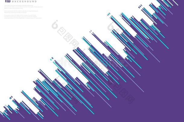 抽象的紫色的矢量条纹<strong>线</strong>条模式设计科技用绳子拖的平底渡船