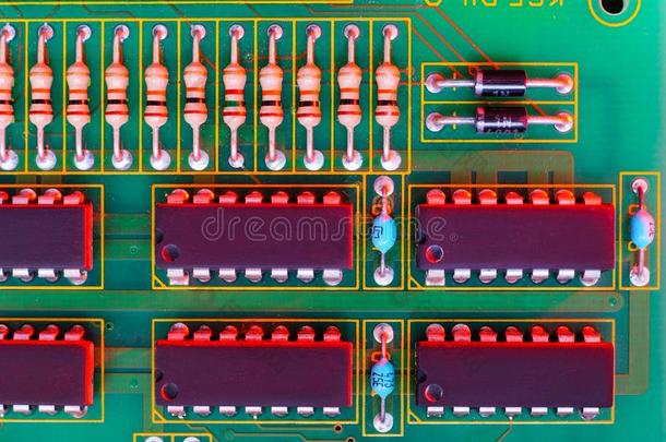 电子的板设计,Mother板数字的碎片.技术科学