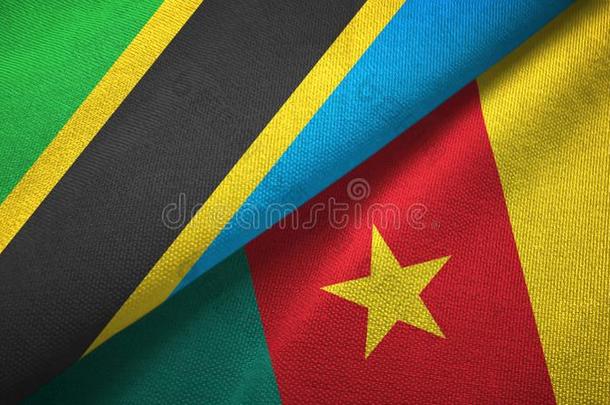 坦桑尼亚和<strong>喀麦隆</strong>两个旗纺织品布,织物质地