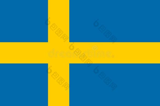 瑞典矢量<strong>旗</strong>.行政官员<strong>旗</strong>关于瑞典.斯德哥尔摩