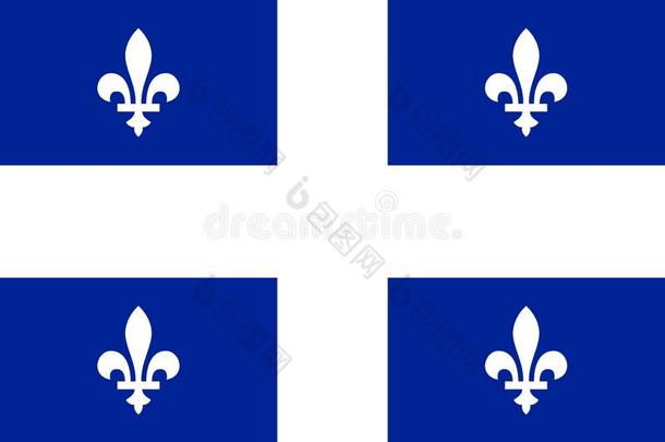 矢量旗关于魁北克省份加拿大.卡尔加里,埃德蒙顿