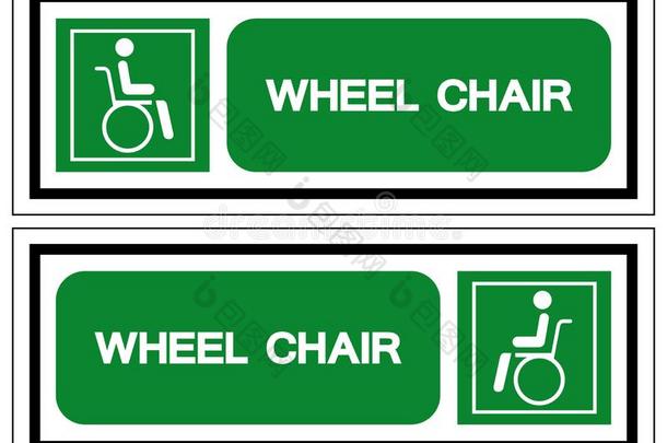 轮子椅子医院象征,矢量说明,使隔离向whiteiron白铁
