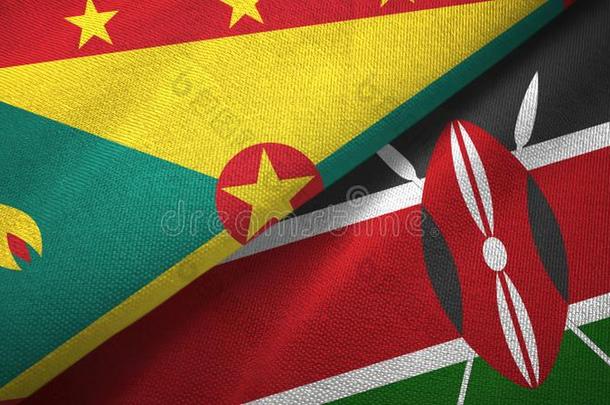 <strong>格林纳达</strong>和肯尼亚两个旗纺织品布,织物质地