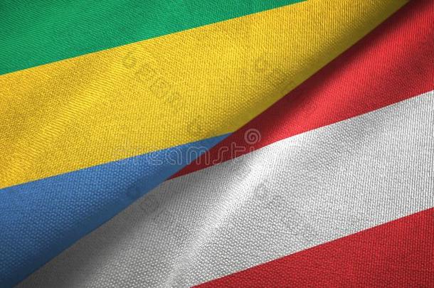 <strong>加蓬</strong>和奥地利两个旗纺织品布,织物质地
