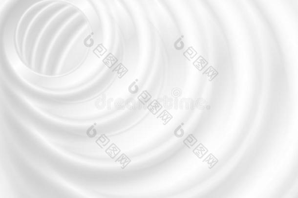 灰色的白色的光滑的波抽象的背景