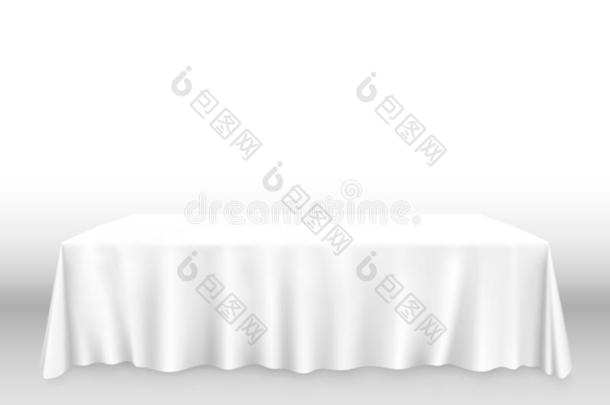 表和桌<strong>布艺</strong>术横幅,白色的背景.