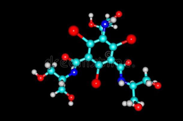 内酰胺醇分子的结构隔离的向黑的