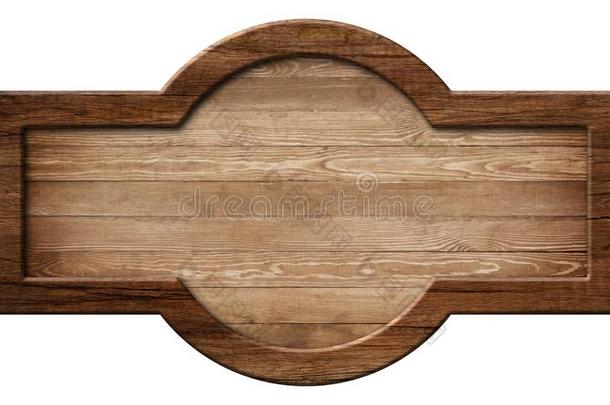 长方形的圆形的木制的符号板或盘子使关于自然的木材一