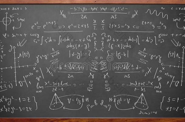 数学物理学公式向黑板