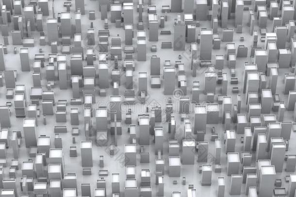 抽象的白色的立方体的低的工艺学校城市环境背景