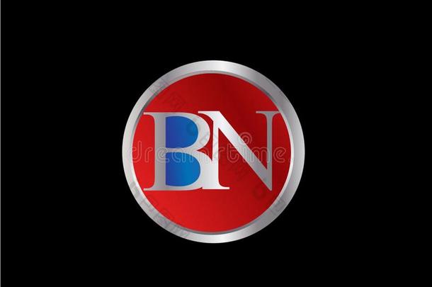BN最初的圆形状红色的蓝色银颜色较晚地标识设计