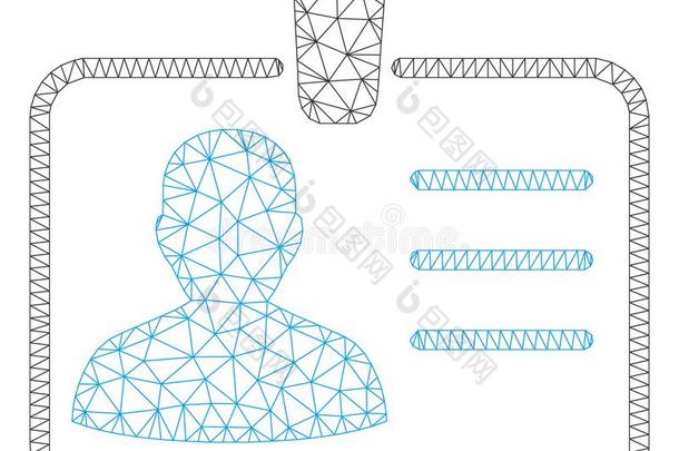 徽章矢量网孔金属丝框架模型