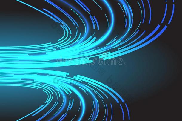抽象的蓝色光速度科技网互联网背景