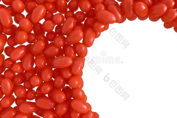 框架关于新鲜的红色的枸杞浆果或枸杞隔离的向白色的