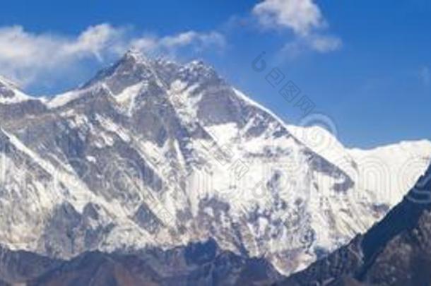 登上珠穆朗玛峰,洛子峰,尼泊尔喜马拉雅山脉山