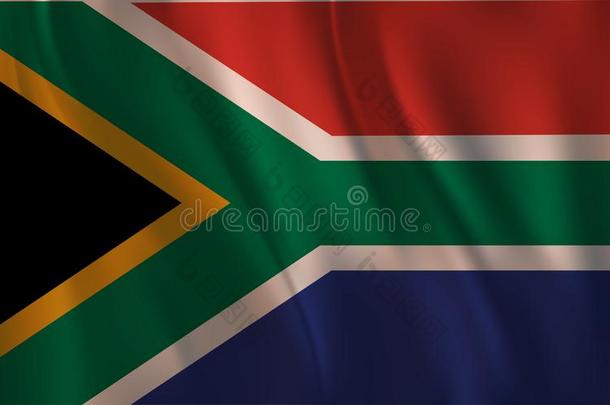 旗关于指已提到的人共和国关于南方非洲,波浪状的