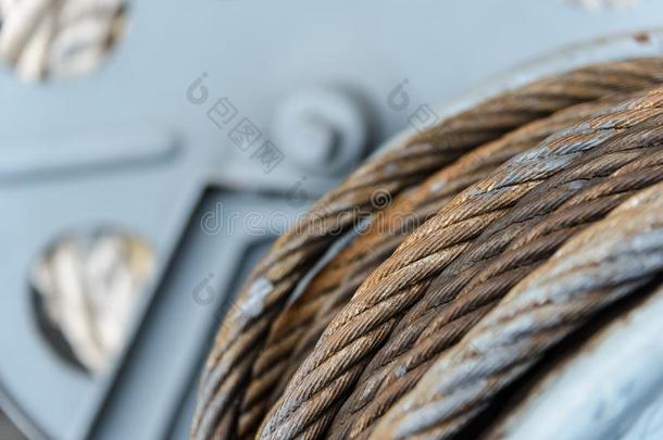 金属丝粗绳吊索或缆绳吊索向绞车辗机器