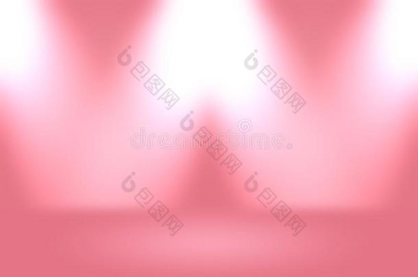 抽象的空的光滑的光粉红色的工作室房间背景,使用同样地