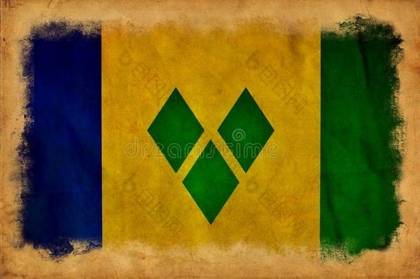 圣人般的人文森特格林纳丁斯群岛蹩脚货旗