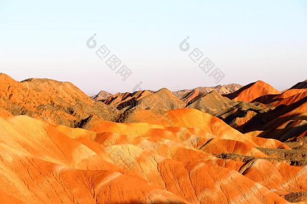 彩虹山,张掖丹霞地形地质的公园,甘斯