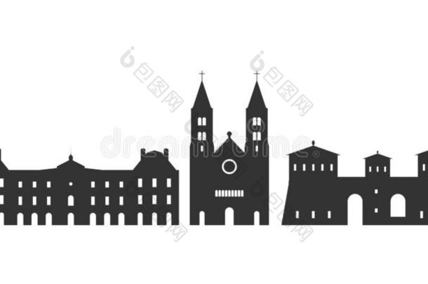卢森堡公国标识.隔离的卢森堡公国建筑学向白色的后面